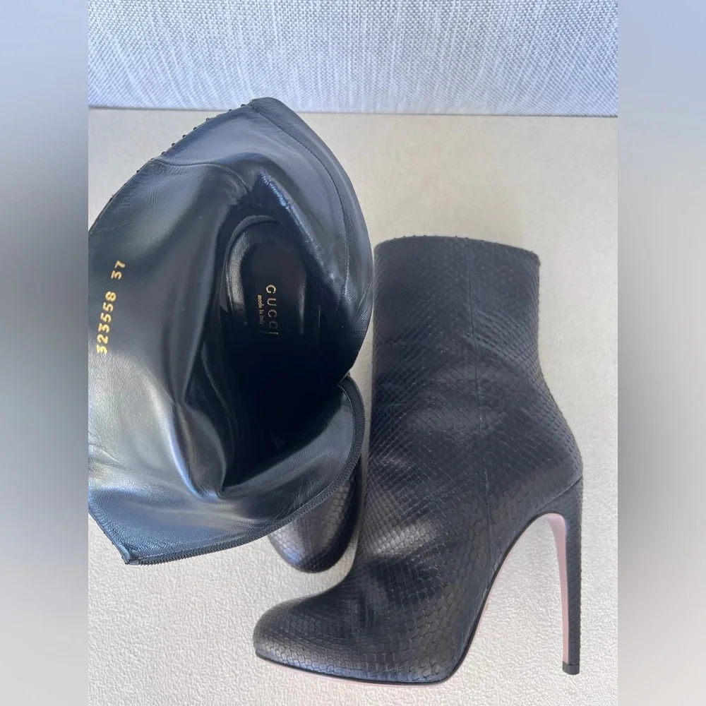 Gucci Python Booties - Picture 5 of 6